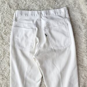 Vintage Levi's Sta Prest Big E White Jeans Slacks 26x28